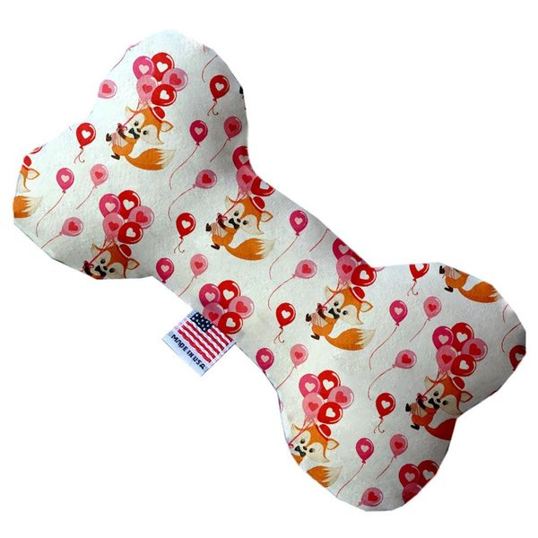 Mirage Pet Products Fox Balloons Canvas Bone Dog Toy 8 in. 1365-CTYBN8